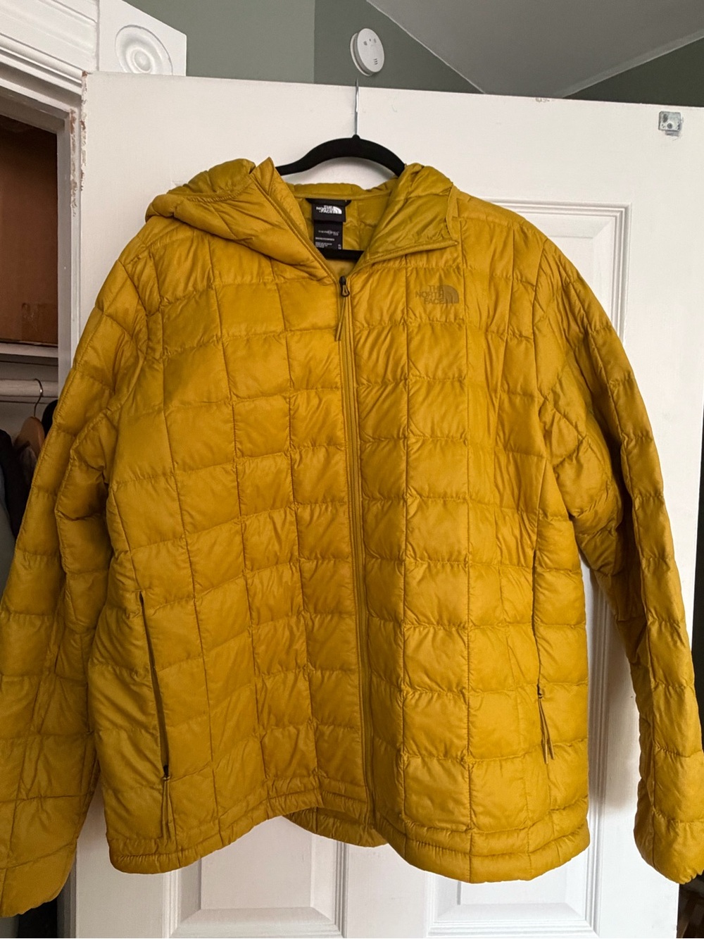 The North Face Hooded Puffer Jacket - Chartreuse